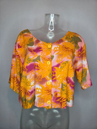 Vintage Y2K Club Azur Bluse cropped - EU 38