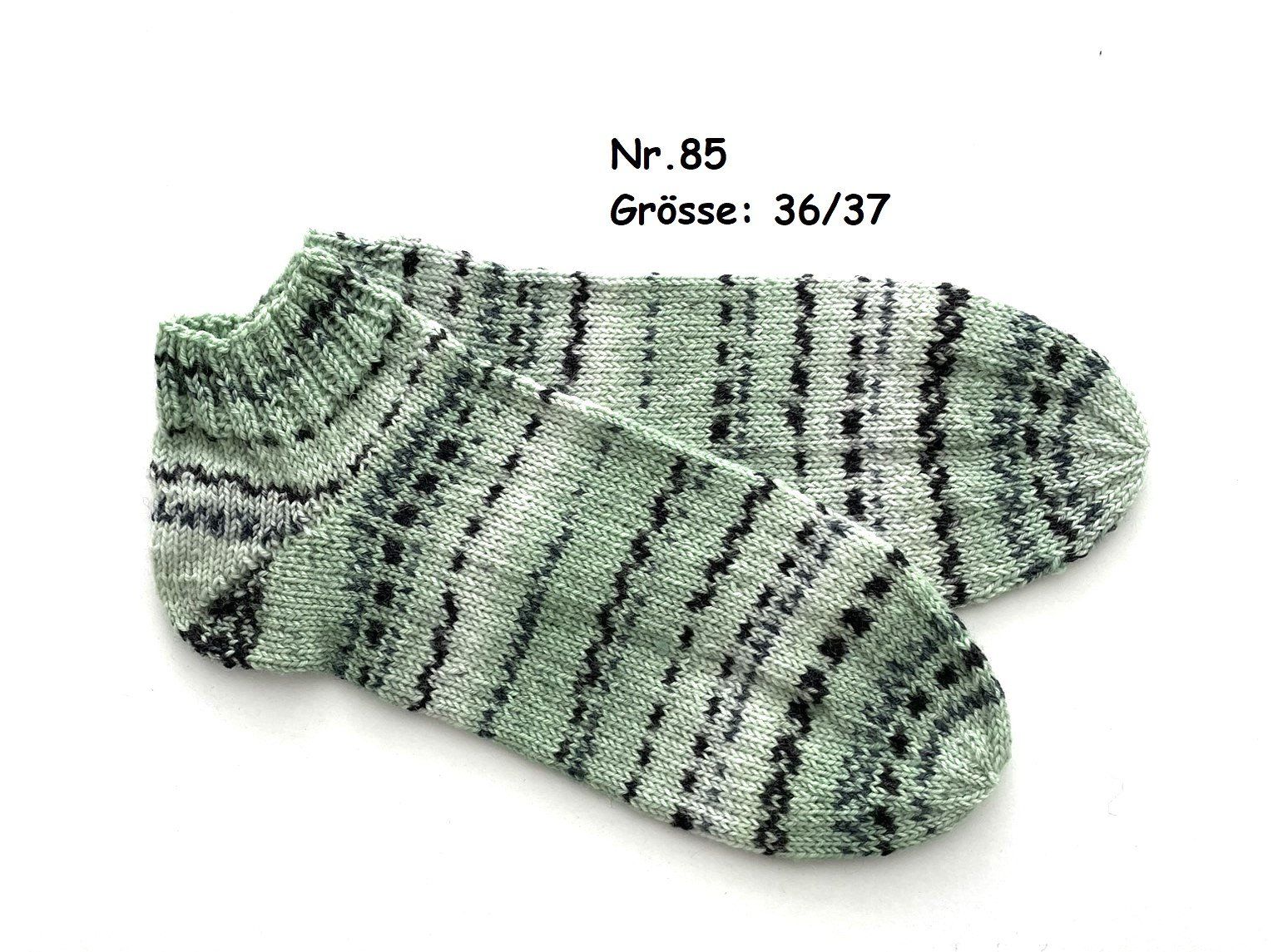 Calze: Sneaker - Socken handgestrickt  Gr.36/37  Nr.85 – Nuovo e nell'imballaggio originale da  venduto da