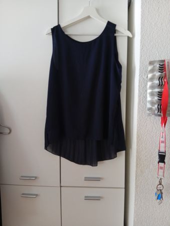 Damen Bluse dunkelblau, GroesseM