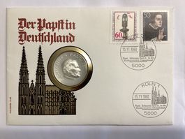 Silber Münzbrief Papst Johannes Paul II in Deutschland