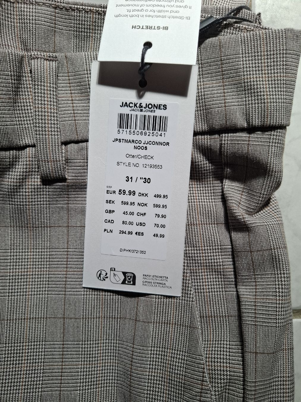 Jack & Jones Pantaloni: Jack and Jones Hose Kariert – Nuovo (secondo la descrizione) da Rafz venduto da Isidorro1 6