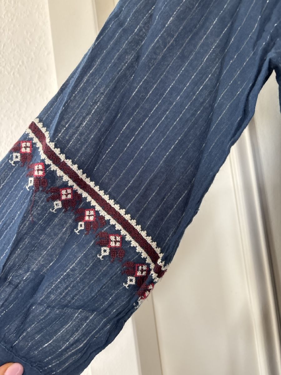 Ba&Sh Kleider: Robe courte bleue avec broderies taille 2 – Gebraucht aus Genève von bha_jcf5 3