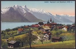 SIGRISWIL BE alte Ansichtskarte, Dorfansicht