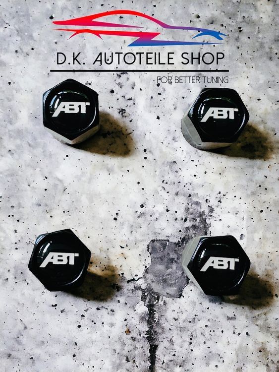 Alle Autoersatzteile: ABT Ventilkappen Ventildeckel 4er Set Aluminium Silber – Neu und originalverpackt aus Balsthal von D.K.Autoteile12 5