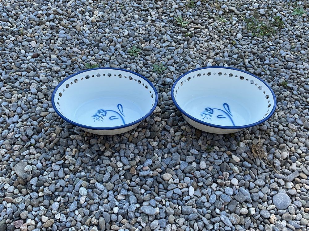 2x IKEA Arv Idyll Emaille Brotkorb Korb Schüssel 80er Jahre Kaufen
