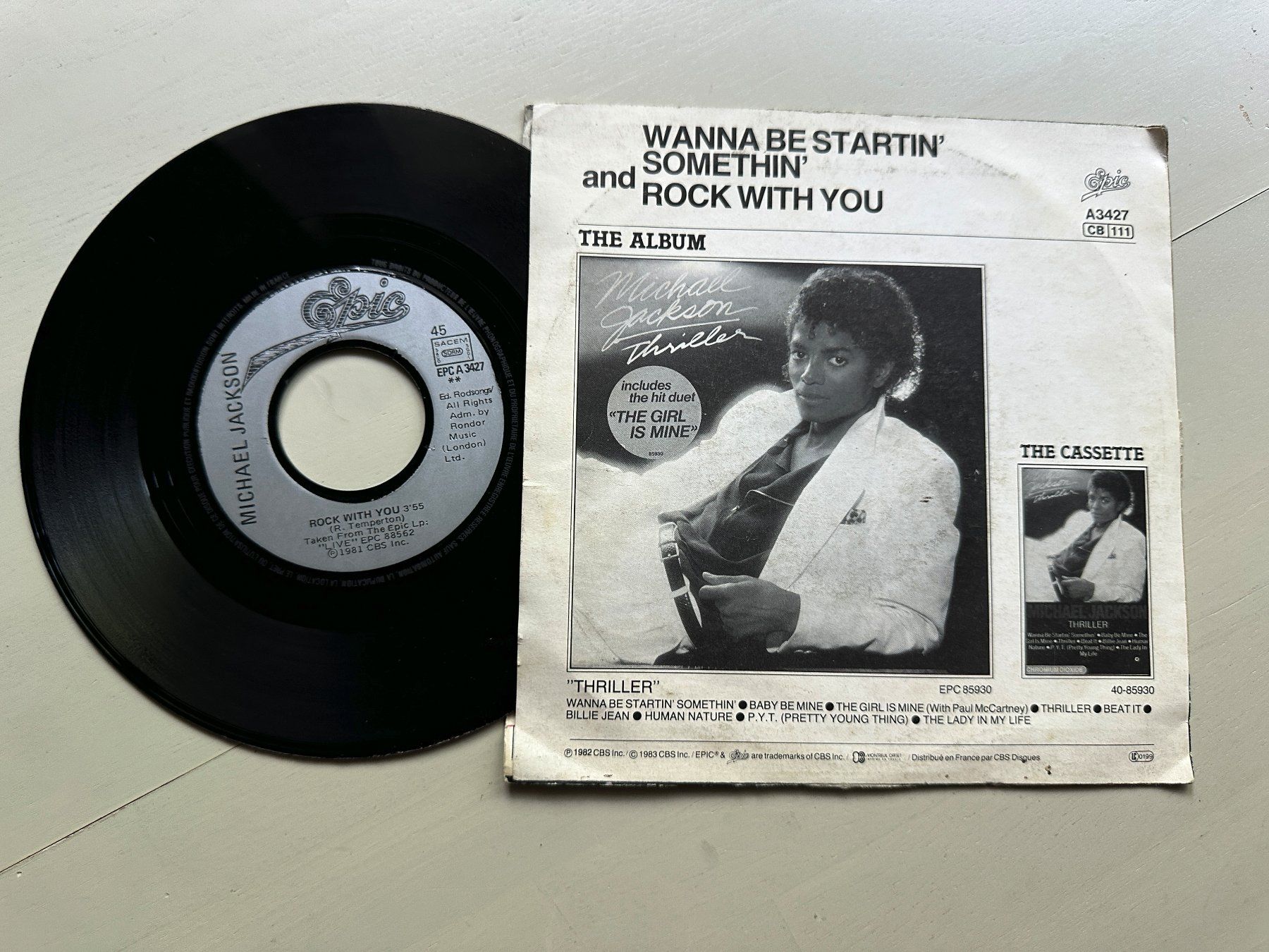 Dischi in vinile: MICHAEL JACKSON tolle Single Wanna be startin' something – Usato da Basel venduto da Partridge 1