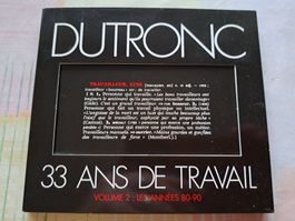 Cd Dutronc 33 ans de travail volume 2 les années 80-90