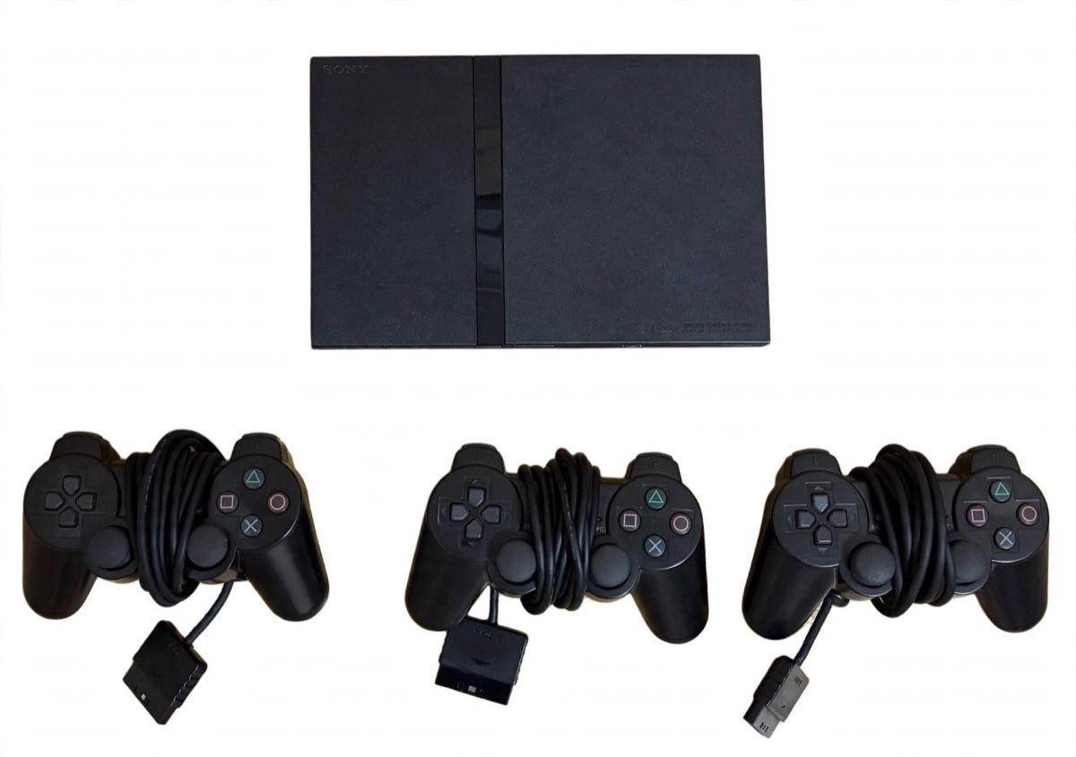 Sony Console: PlayStation 2 PS2 + 3 Original Controller ab 1CHF/FR – Usato da Basel venduto da ElPerroShop