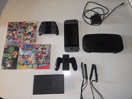 Nintendo Switch Konsole Modell HAC-001 mit Zubehör