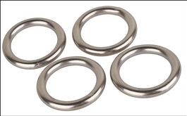 4 Stk. Rundringe 8 x 40 mm. INOX. Kostenfreie Zustellung!