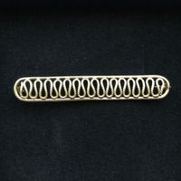 18 Karat Gelbgold Brosche filigran antik
