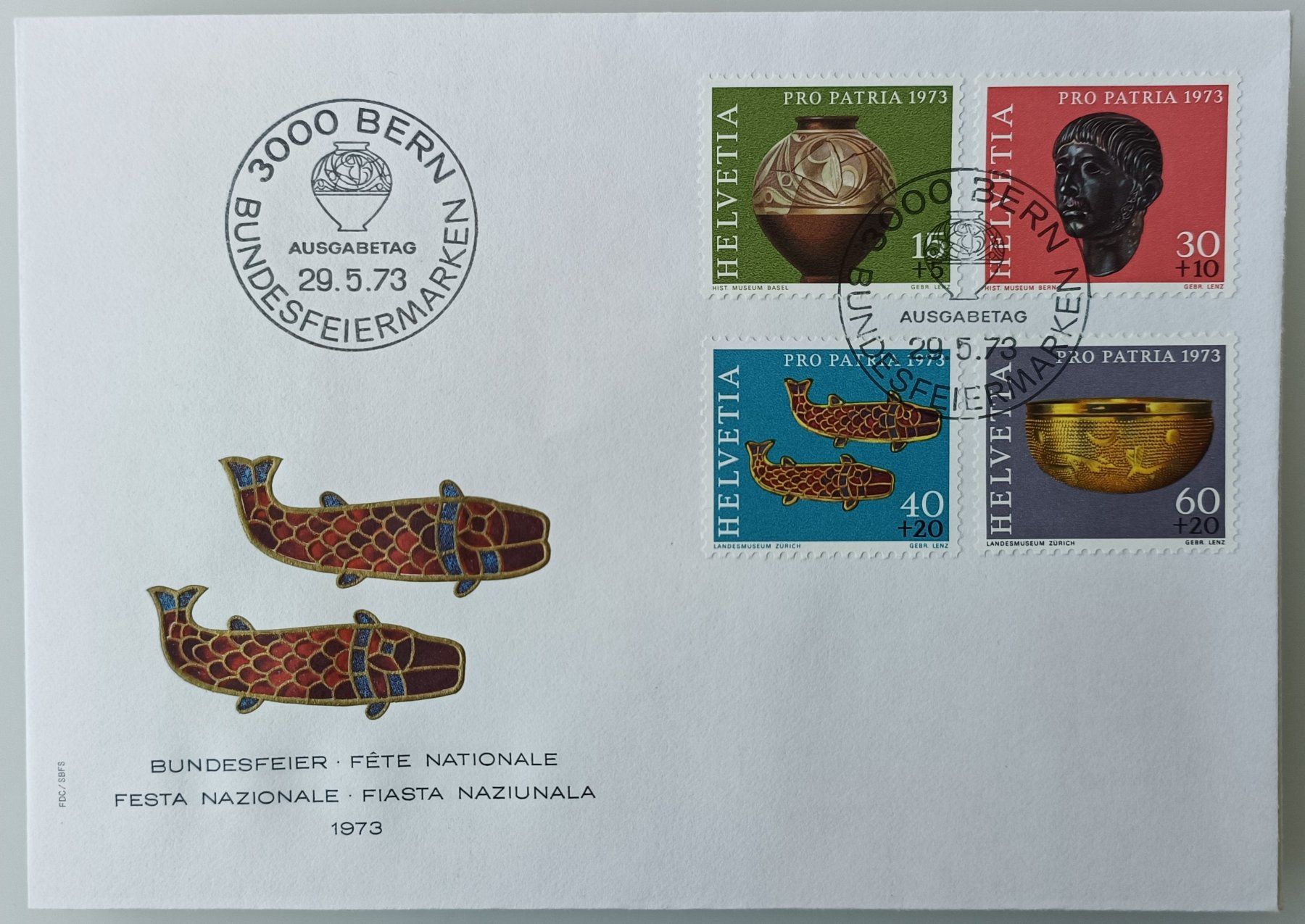Tous les timbres: 1973 FDC Pro Patria – D'occasion à Dübendorf par goeggi79