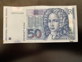 Croatie, Billet de Banque 50 Kuna