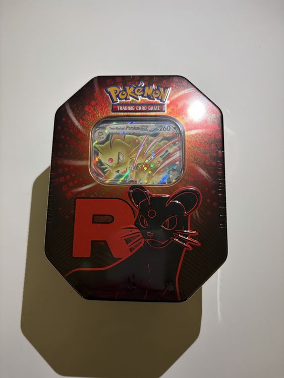 Pokémon Team Rocket Tin Persian Destined Rivals Tin metalbox (Gebraucht ...