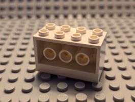 Lego Technik Stein (6061) weiss