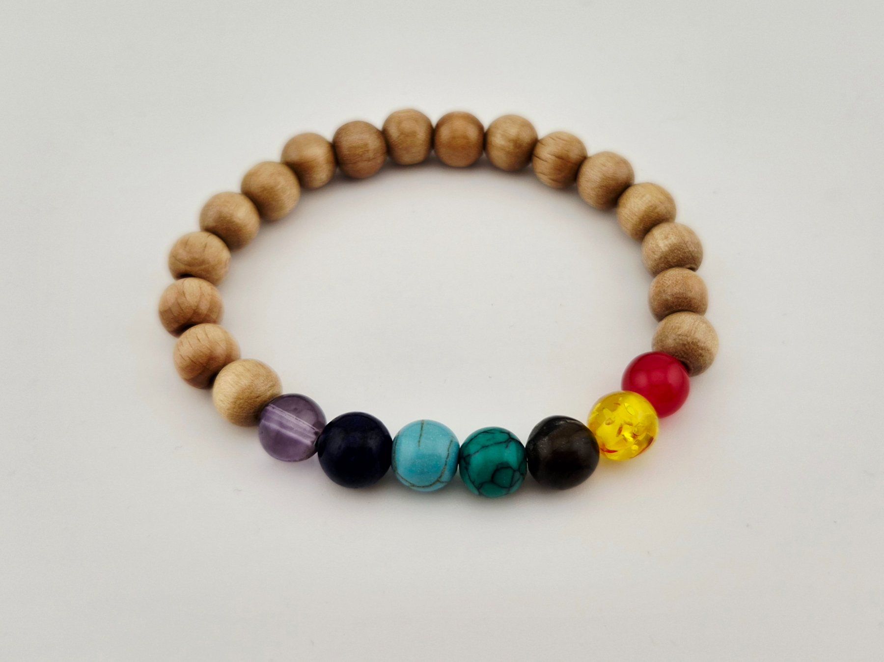 Bracelets: Chakra-Armband Holzperlen Hellbraun – Neuf avec emballage d'origine à Thalwil par seasons 1