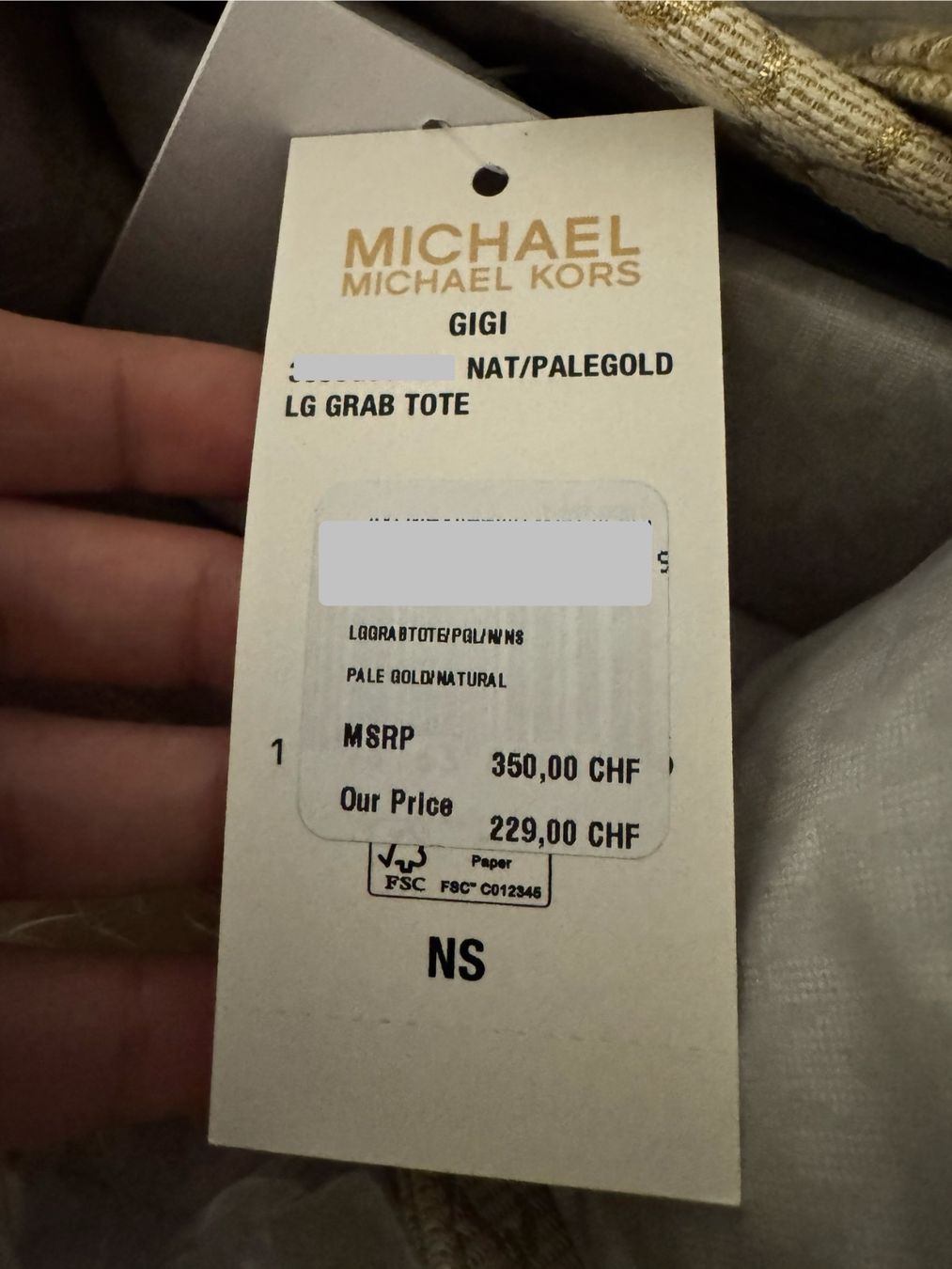 Michael Kors Borse da donna: Michael Kors Tasche palegold – Nuovo e nell'imballaggio originale da Wiedlisbach venduto da Sistershop 6