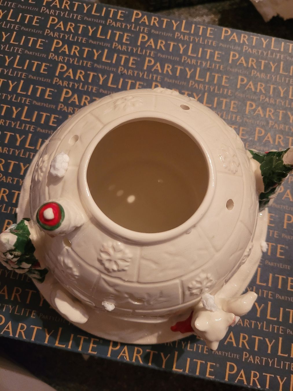 Partylite Portacandele: Partylite Iglu Kerzenhalter Winterdeko, neu – Nuovo e nell'imballaggio originale da Weingarten-Kalth venduto da Angela0124 3