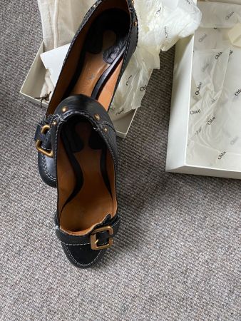 Elegante Chloé Schuhe, Blockabsatz, Gr. 37