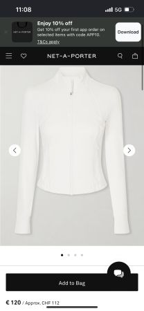 Lululemon Define cropped Nulu jacket (XS)