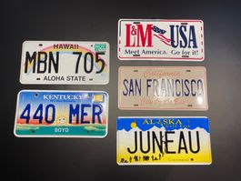 Auto-Nr. Amerika (5 Stück)