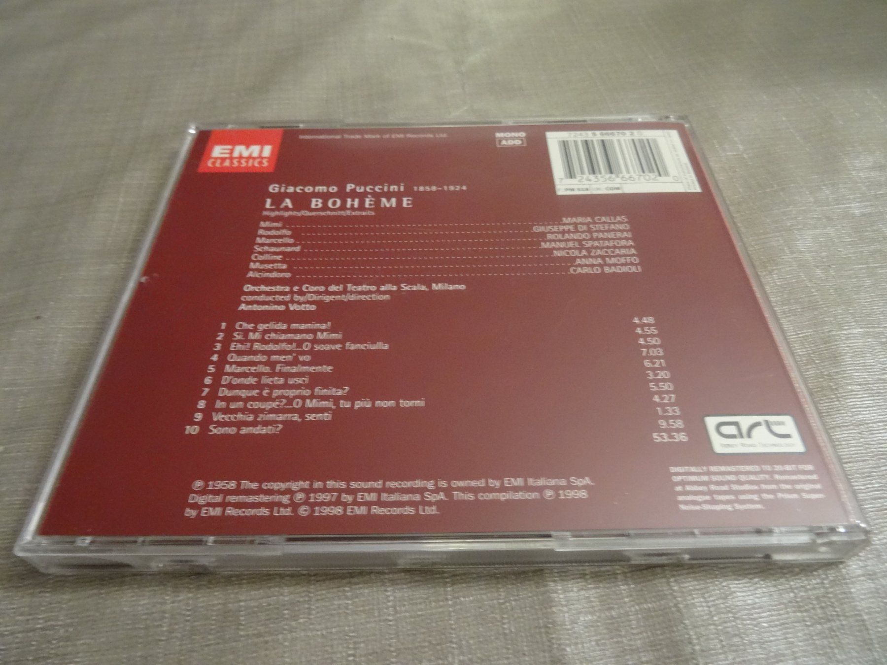 CDs: Maria Callas - Puccini La Bohème - CD – Gebraucht aus Olten von Disc-Ausverkauf 1