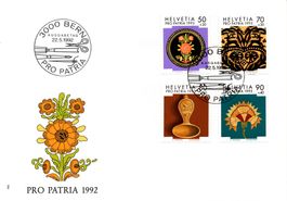 Ersttagscouvert, Ersttagsbrief, Pro Patria 1992