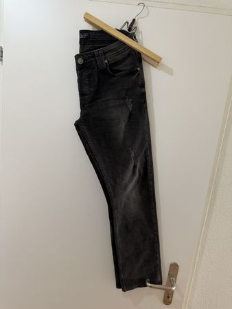 Philipp Plein Jeans Grau Gr. 30/32 Used Look F/W 2023 55