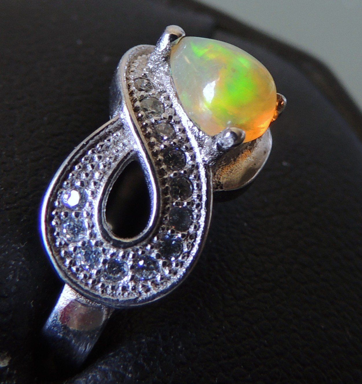 Anelli: Opal Silber 925 Fingerring Gr. 59 – Usato da Waldenburg venduto da schaller707