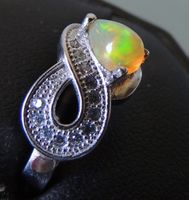 Opal Silber 925 Fingerring Gr. 59