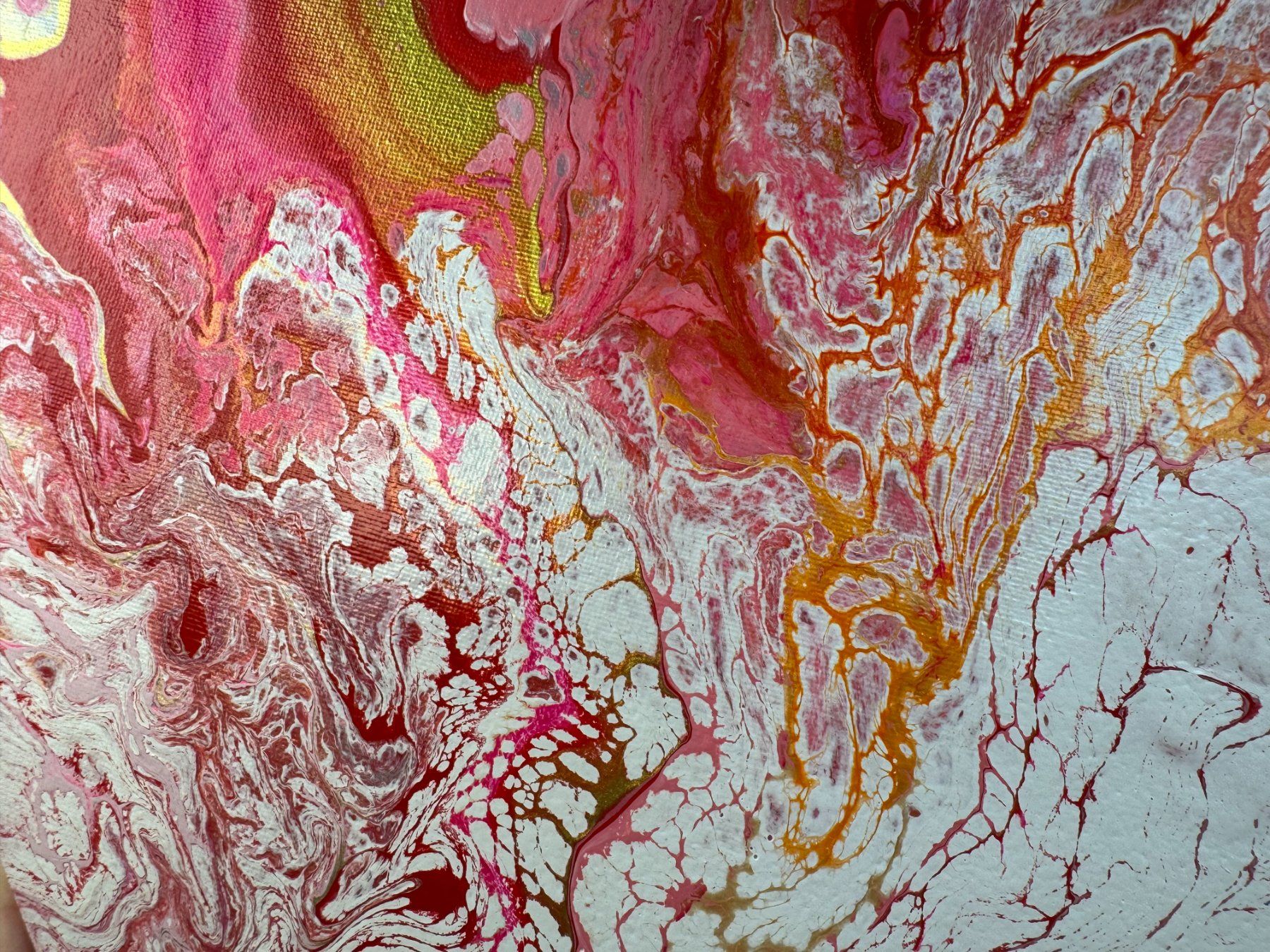 Dipinti: Acryl-Flüssigmalerei, Herzform – Usato da Schlieren venduto da MayaSheng1983 1