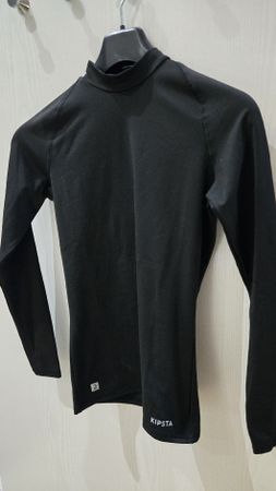 Maillot thermique manches longues Kipsta enfant noir 151-160