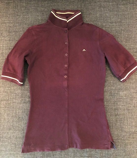 Lindeberg Polo-Shirts: Poloshirt J. Lindeberg Gr. S, Weinrot – Gebraucht aus Utzigen von Crisbo