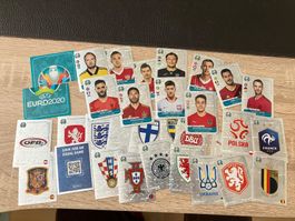 Panini EM 2020 Preview blaue Version 32x Bilder Glitzer