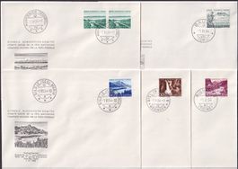 1954, B66-B70, illustrierte Komitee FDC, adresslos, K:200.-
