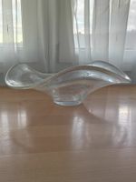 Vintage große schwere Schale aus Muranoglas