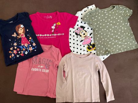 Kinderkleiderpaket: T-Shirt&Sweatshirt Mädchen 104