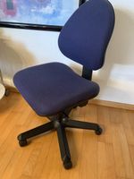 IKEA Bürostuhl - 2000er Jahre - Dunkelblau - höhenverstell