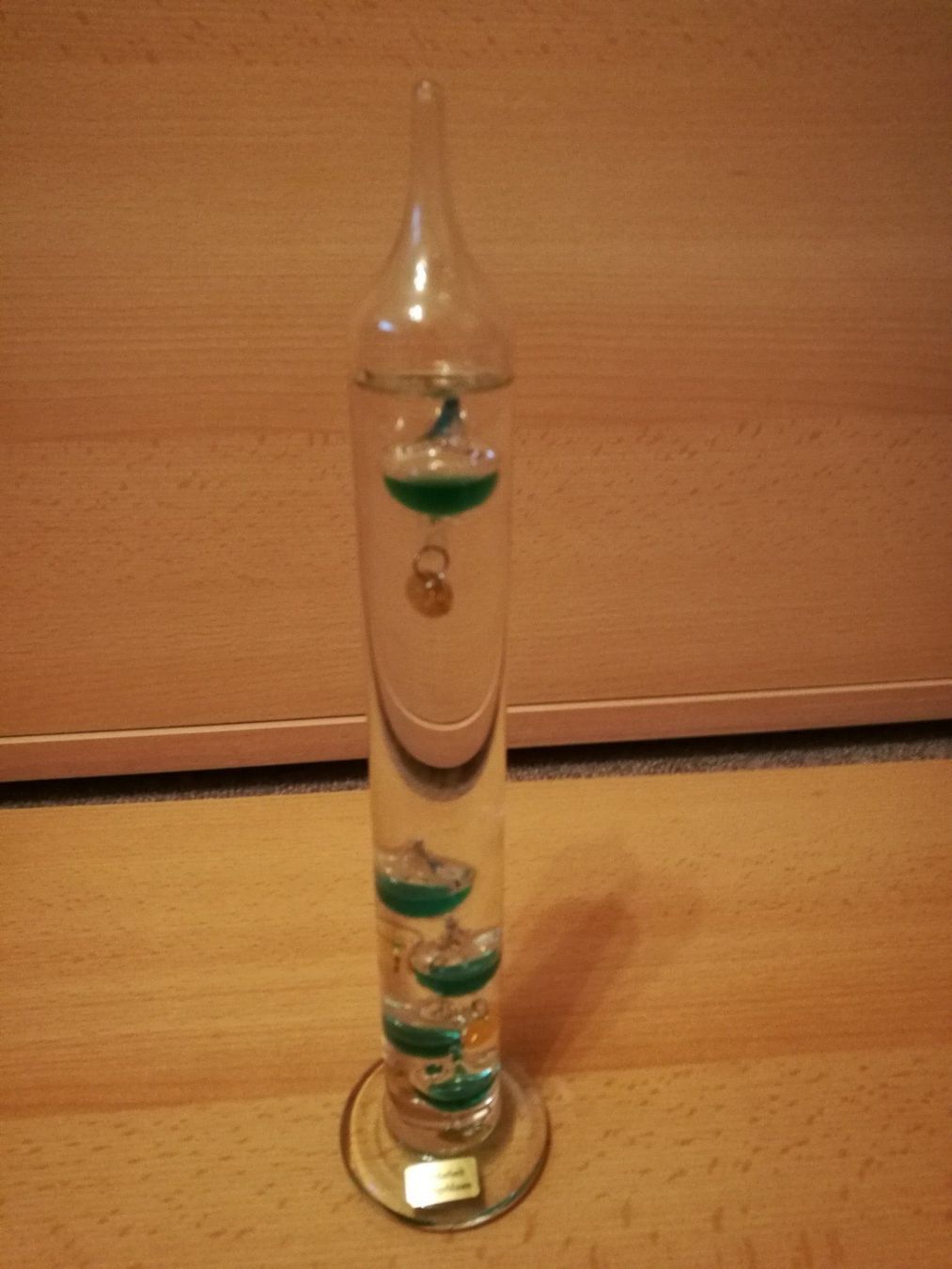 Sonstiges für Haushalt & Wohnen: Muranoglas Flüssigkeitsthermometer Galileo Galilei – Neu (gemäss Beschreibung) aus Horn von sonjamenzi