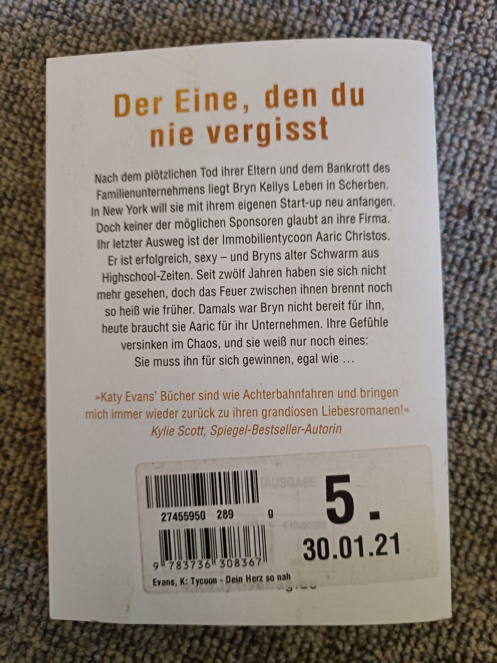 Libri: Tycoon dein Herz so nah Katy evans – Usato da Jaberg venduto da urig17. 1