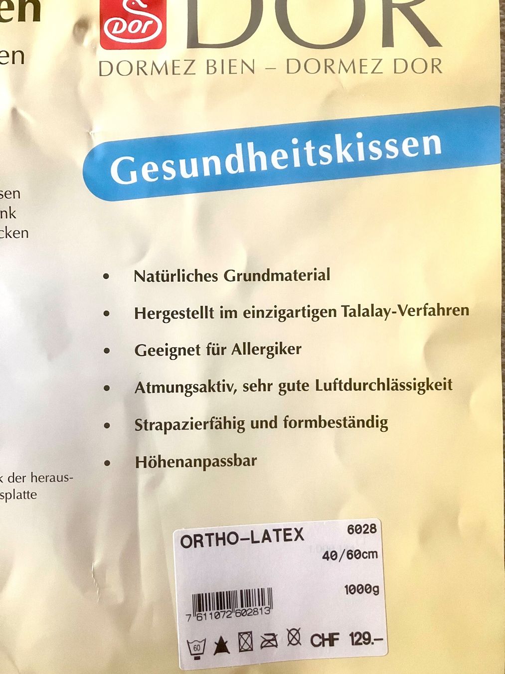 Cuscini: Nackenstützkissen DOR – Nuovo (secondo la descrizione) da Dürnten venduto da Snob1 1