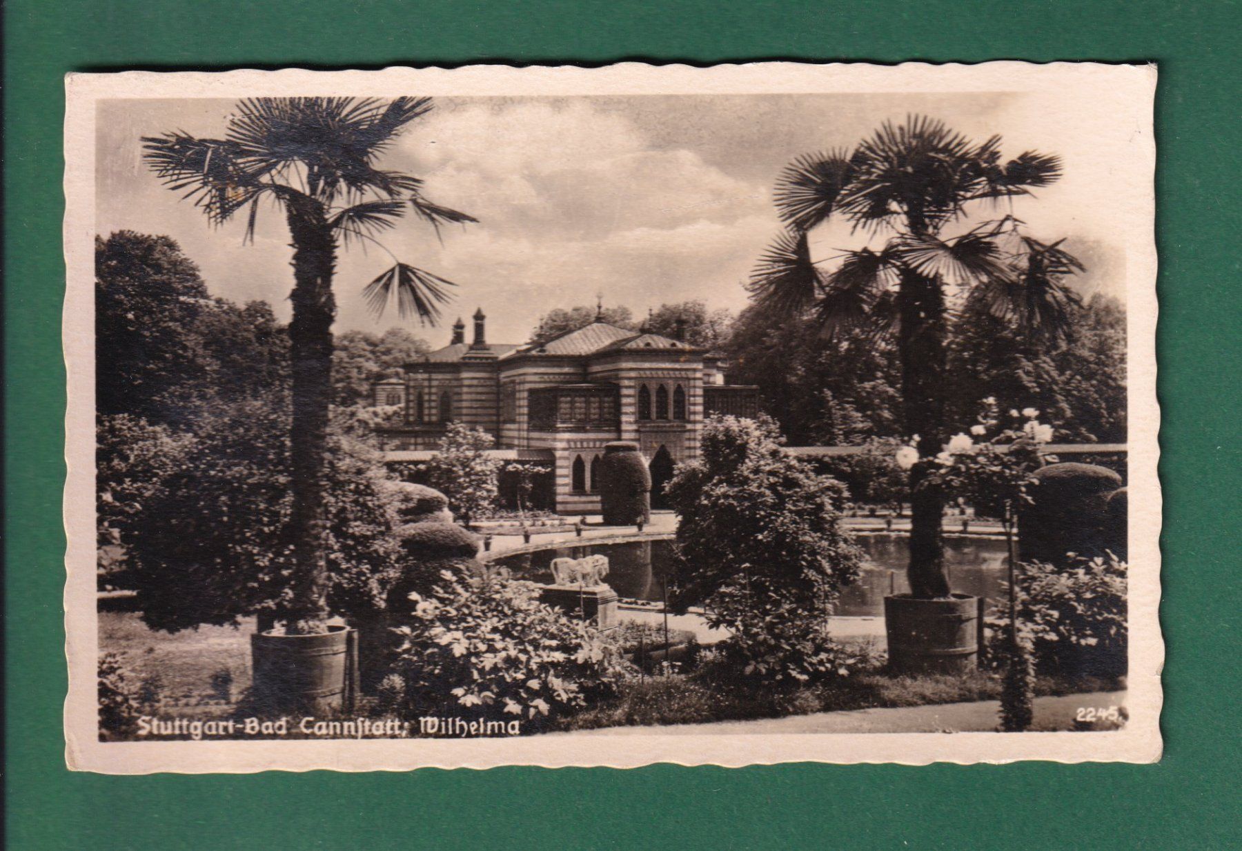 Cartoline postali: STUTTGART - Bad Cannstatt - Wilhelma – Usato da Pully venduto da nicecards-shop