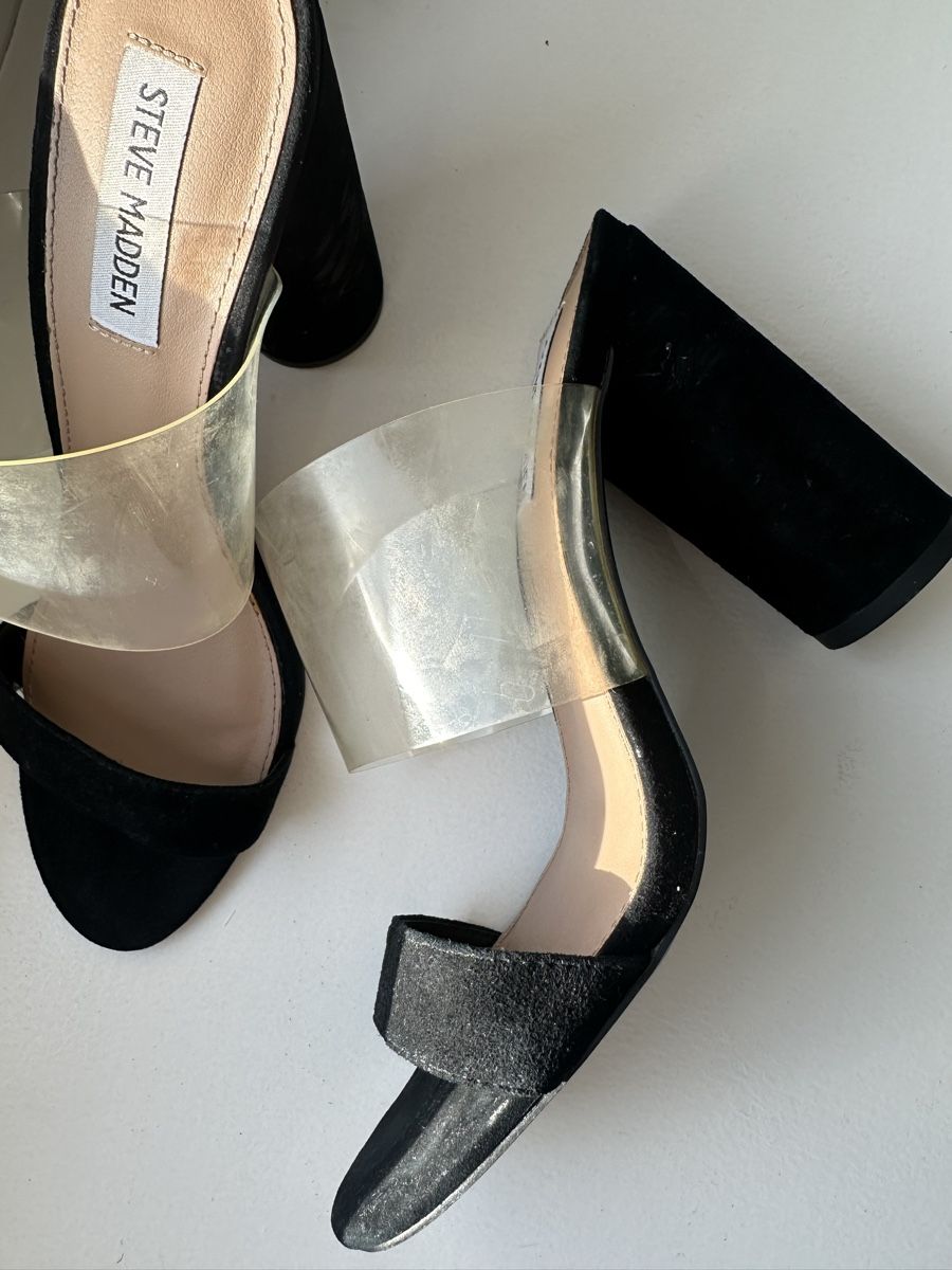 Steve Madden Scarpe da donna: Black transparent heels Steve Madden size 39 – Usato da Uster venduto da Monika_OB 1