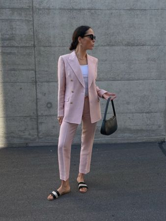 Bally rose set Blazer+trousers 36 size