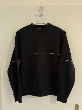Calvin Klein Jeans Herren-Sweatshirt, Grösse M, Schwarz 🖤