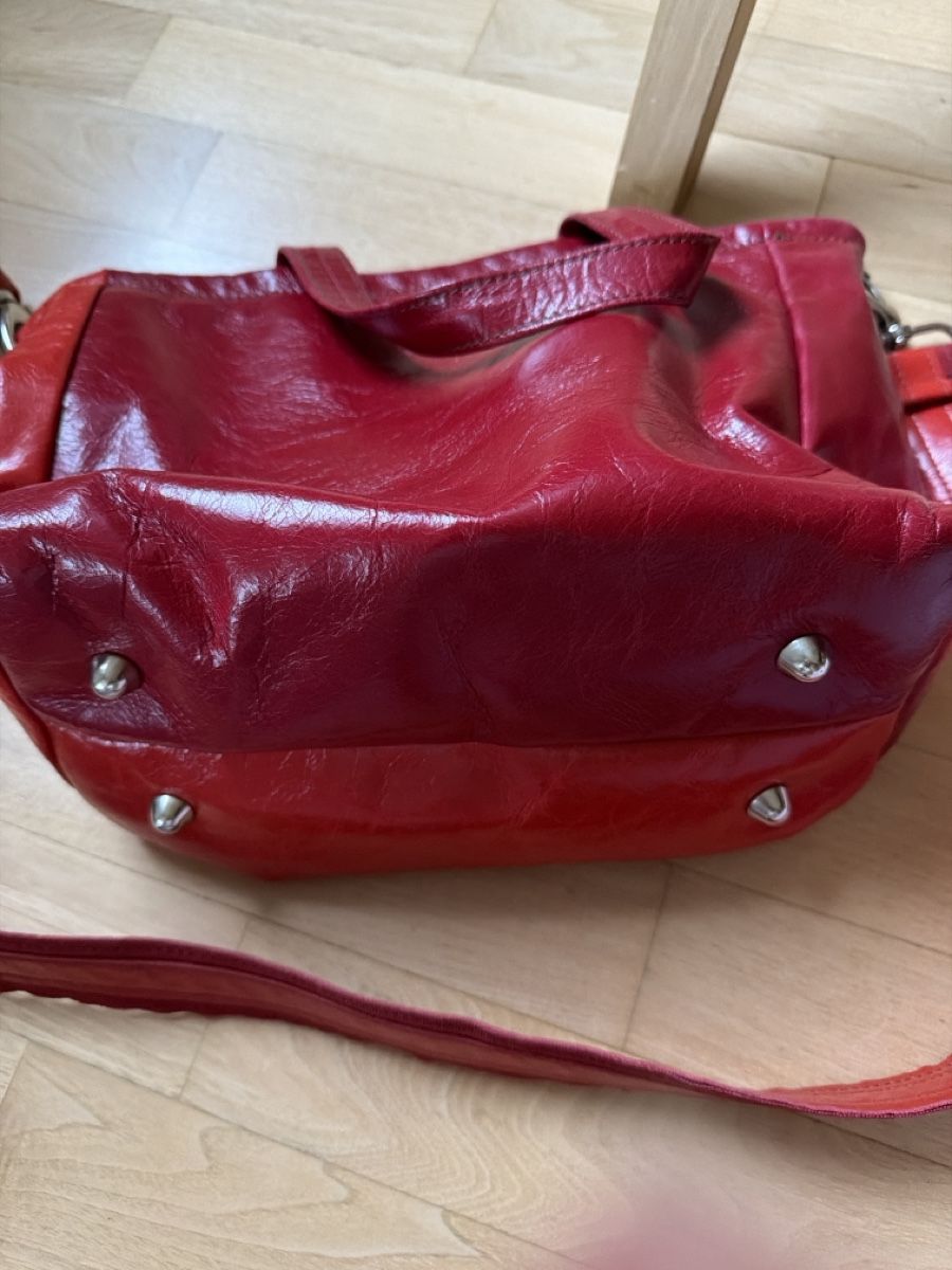 Borse da donna: Ledertasche rot Unikat  – Nuovo (secondo la descrizione) da Birsfelden venduto da Haex 4