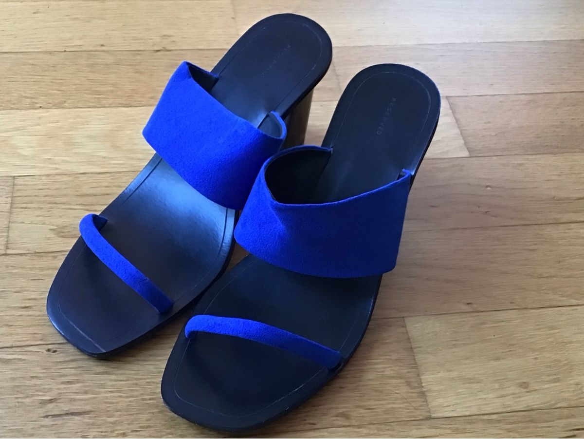 Scarpe da donna: Cobalt Blue Sandals summer comfortable Schick top mules 41 – Usato da Zürich venduto da Iris__ 1