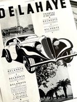 Delahaye Cars - 3 Alte Werbungen / Publicités 1930/34