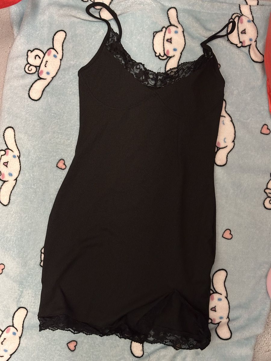Vestiti: Black Lace Trim Mini Dress – Usato da Zofingen venduto da cva_w7vn
