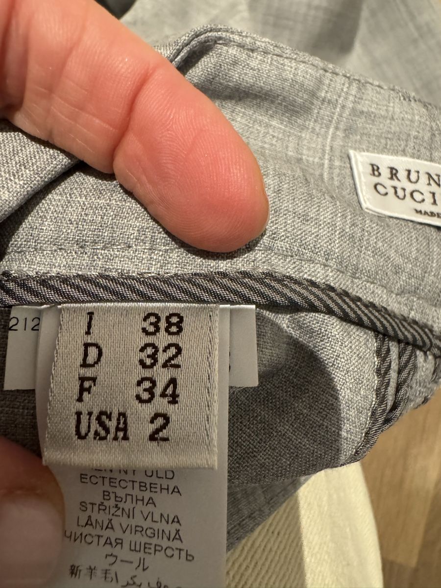 Brunello Cucinelli Pantaloni: Brunello Cucinelli Pants, Light Grey, Women's Size S – Nuovo (secondo la descrizione) da Küsnacht ZH venduto da Zafsa 3